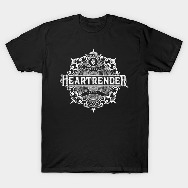 Shadow and Bone: Heartrender (monochrome) T-Shirt by firlachiel